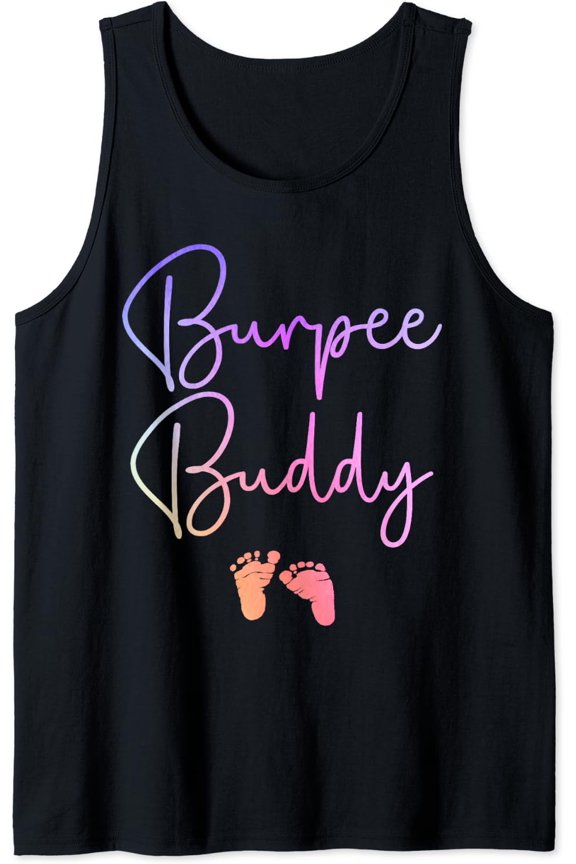 Burpee Buddy Pregnancy Workout Tank Top Size S-3XL