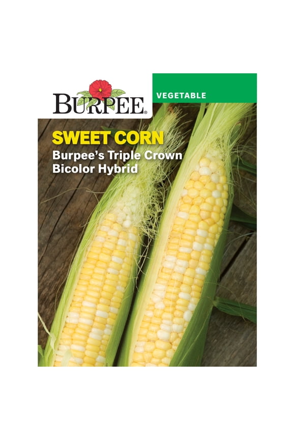 Triple Crown Bicolor Hybrid Sweet Corn Vegetable Seed, 1-Pack