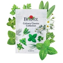 Burpee Culinary Classics Herb Garden Collection | 10 Packets of Non-GMO Herb Seeds: Chives, Cilantro, Basil, Sage, Thyme, Dill, Parsley, Chamomile, Marjoram & Oregano | Kitchen Herb Variety Pack