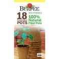 thumbnail image 1 of Burpee Eco-Friendly 3" Round Fiber Pots for Seed Starting - 18 Fiber Pots per Package, 1 of 5