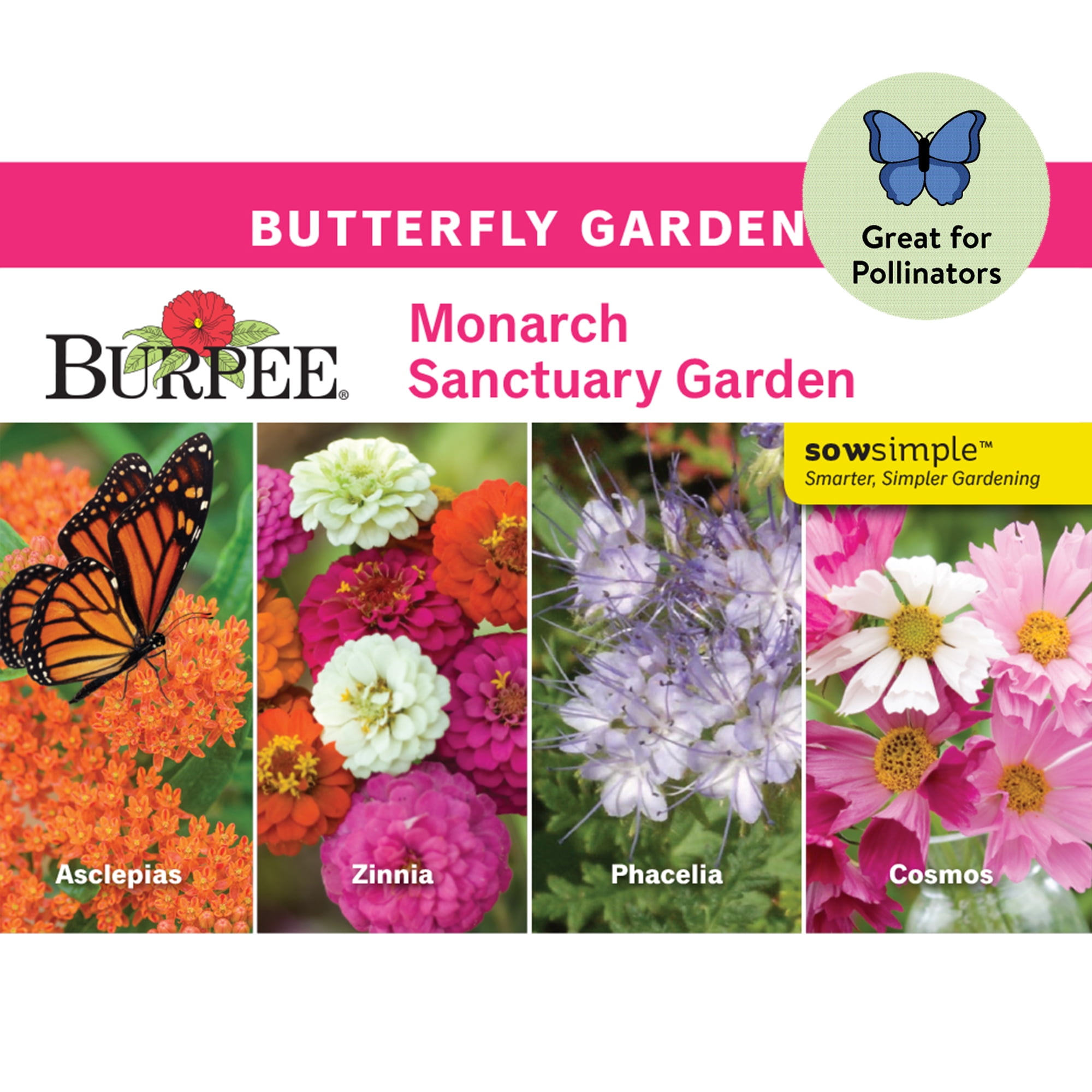 Burpee Monarch Sanctuary Garden Starter Garden Flower Seed Collection