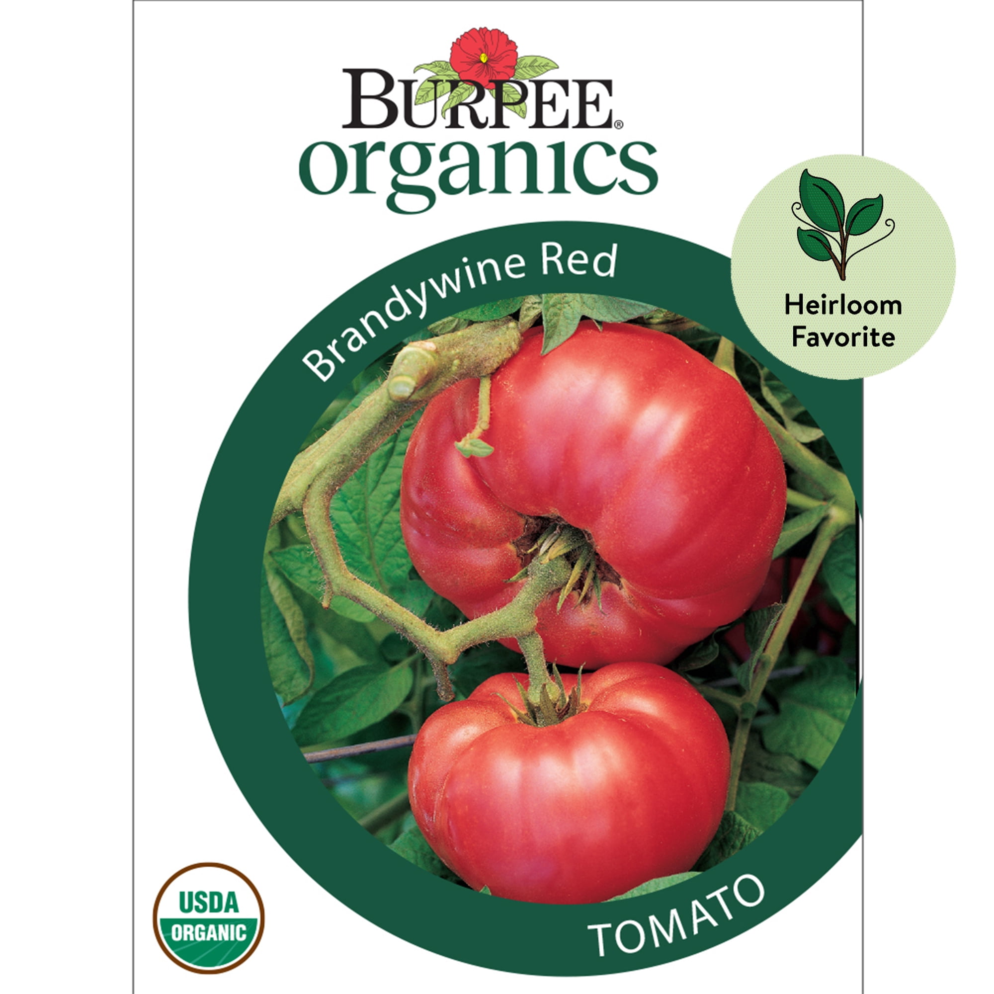Burpee Organic Brandywine Red Tomato Vegetable Seed, 1-Pack 