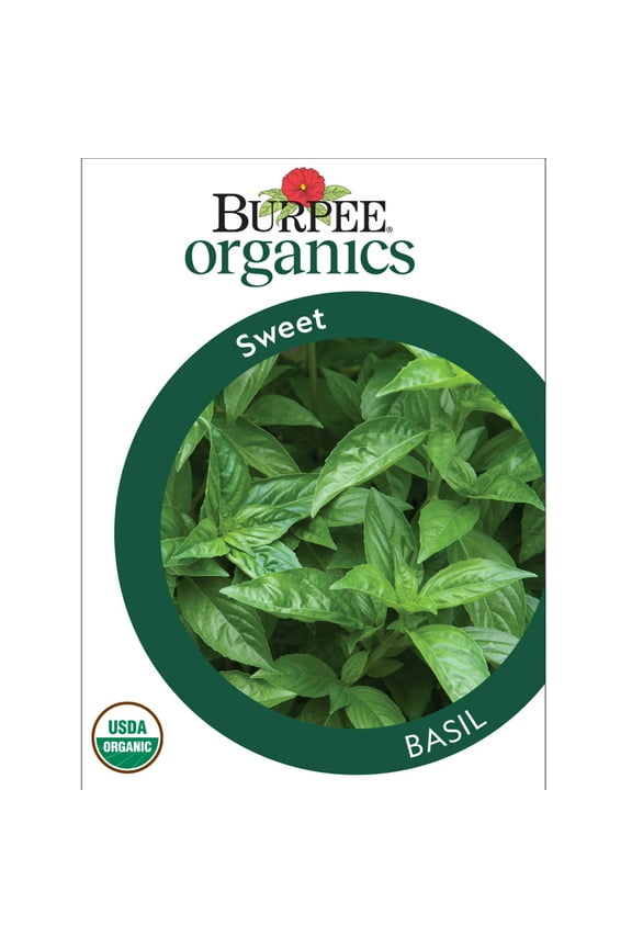 Organic Sweet Basil Herb Seed, 1-Pack