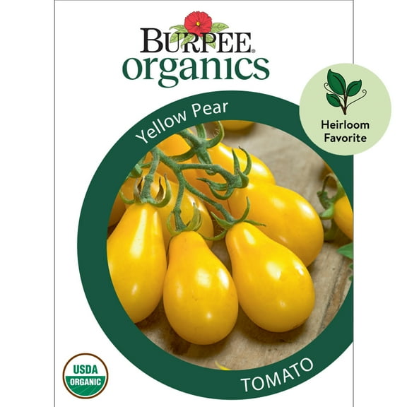 Burpee Organic Yellow Pear Tomato Vegetable Seed, 1-Pack