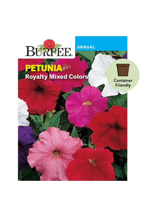 Royalty Mixed Colors Petunia Flower Seed, 1-Pack