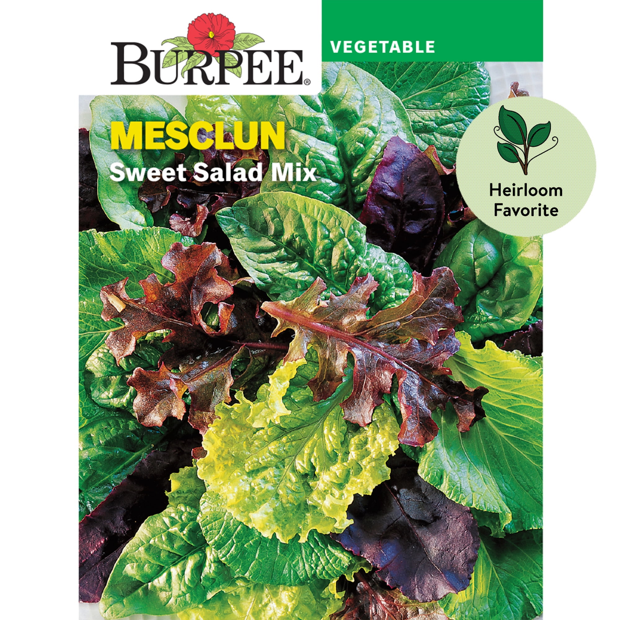 Burpee Sweet Salad Mix Mesclun Vegetable Seed lettuce frugal farm homestead