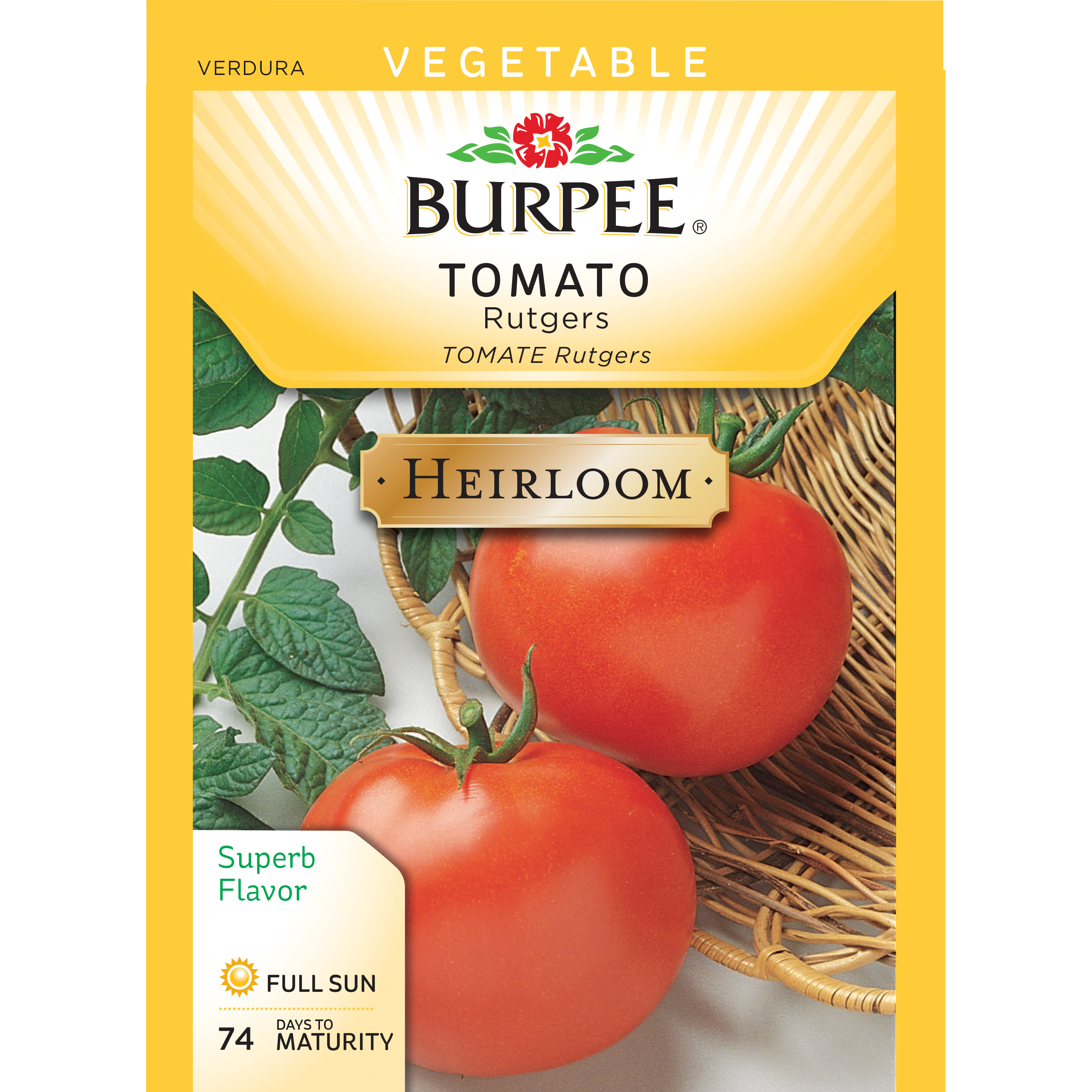 BurpeeTomato, Rutgers Seed Packet