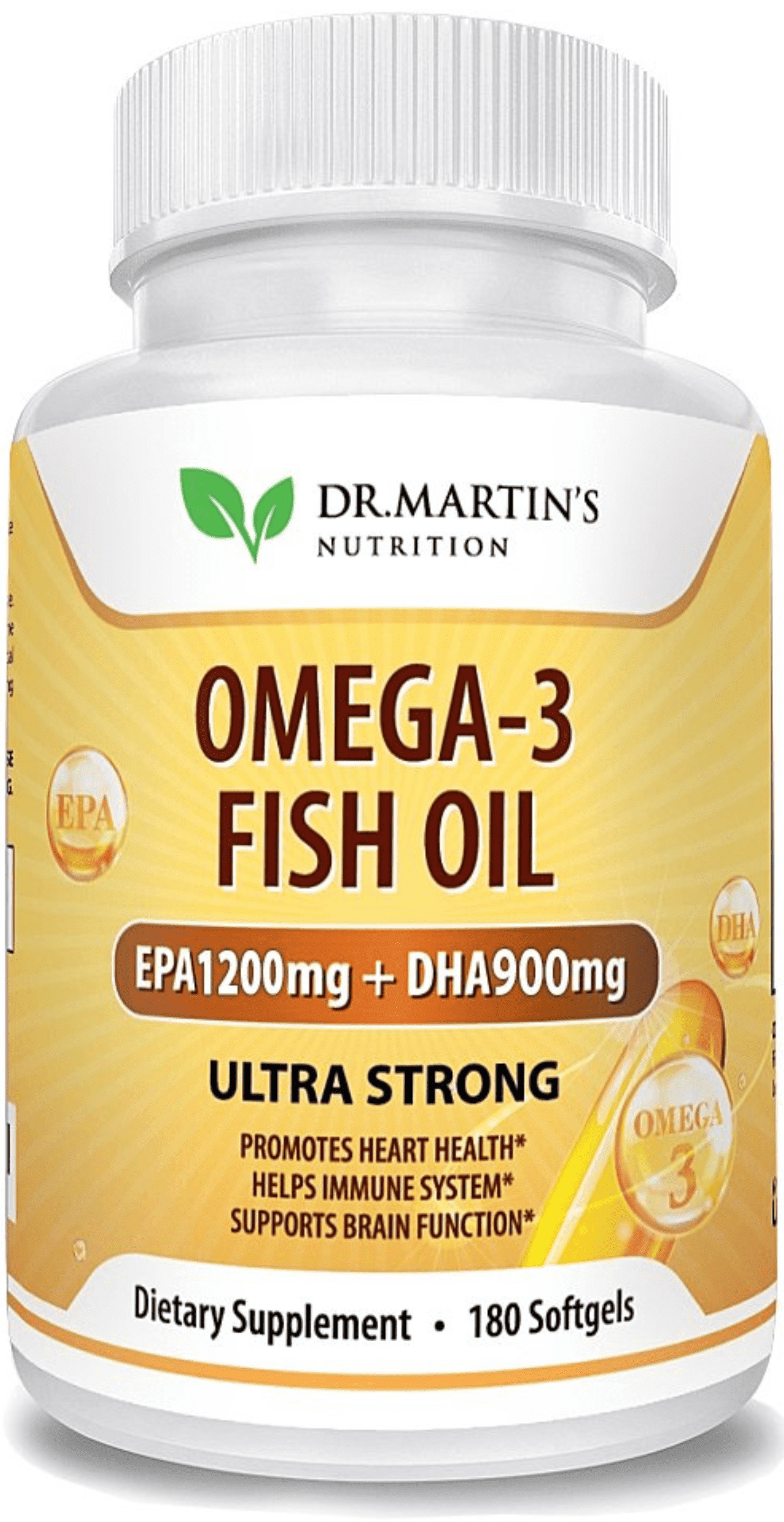 Burpless Omega 3 Fish Oil 3750mg 180ct EPA 1200mg + DHA 900mg