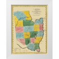 thumbnail image 1 of Burr 11x14 White Modern Wood Framed Museum Art Print Titled - Saratoga New York - Burr 1829, 1 of 4