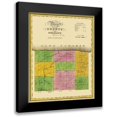 thumbnail image 1 of Burr 12x14 Black Modern Framed Museum Art Print Titled - Orleans New York - Burr 1829, 1 of 5
