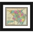 thumbnail image 1 of Burr 14x12 Black Ornate Wood Framed with Double Matting Museum Art Print Titled - Delaware, Maryland - Burr 1835, 1 of 4