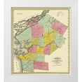 thumbnail image 1 of Burr 15x16 White Modern Wood Framed Museum Art Print Titled - Jefferson New York Landowner - Burr 1829, 1 of 4