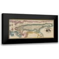 thumbnail image 1 of Burr 24x12 Black Modern Framed Museum Art Print Titled - New York New York - Burr 1832, 1 of 5