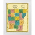 thumbnail image 1 of Burr 25x32 White Modern Wood Framed Museum Art Print Titled - Chenango New York Landowner - Burr 1829, 1 of 4