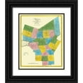 thumbnail image 1 of Burr 26x31 Black Ornate Wood Framed with Double Matting Museum Art Print Titled - Oneida New York Landowner - Burr 1829, 1 of 4
