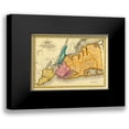 thumbnail image 1 of Burr, David 14x11 Black Modern Framed Museum Art Print Titled - New York, Queens, Kings, Richmond counties, 1829, 1 of 5