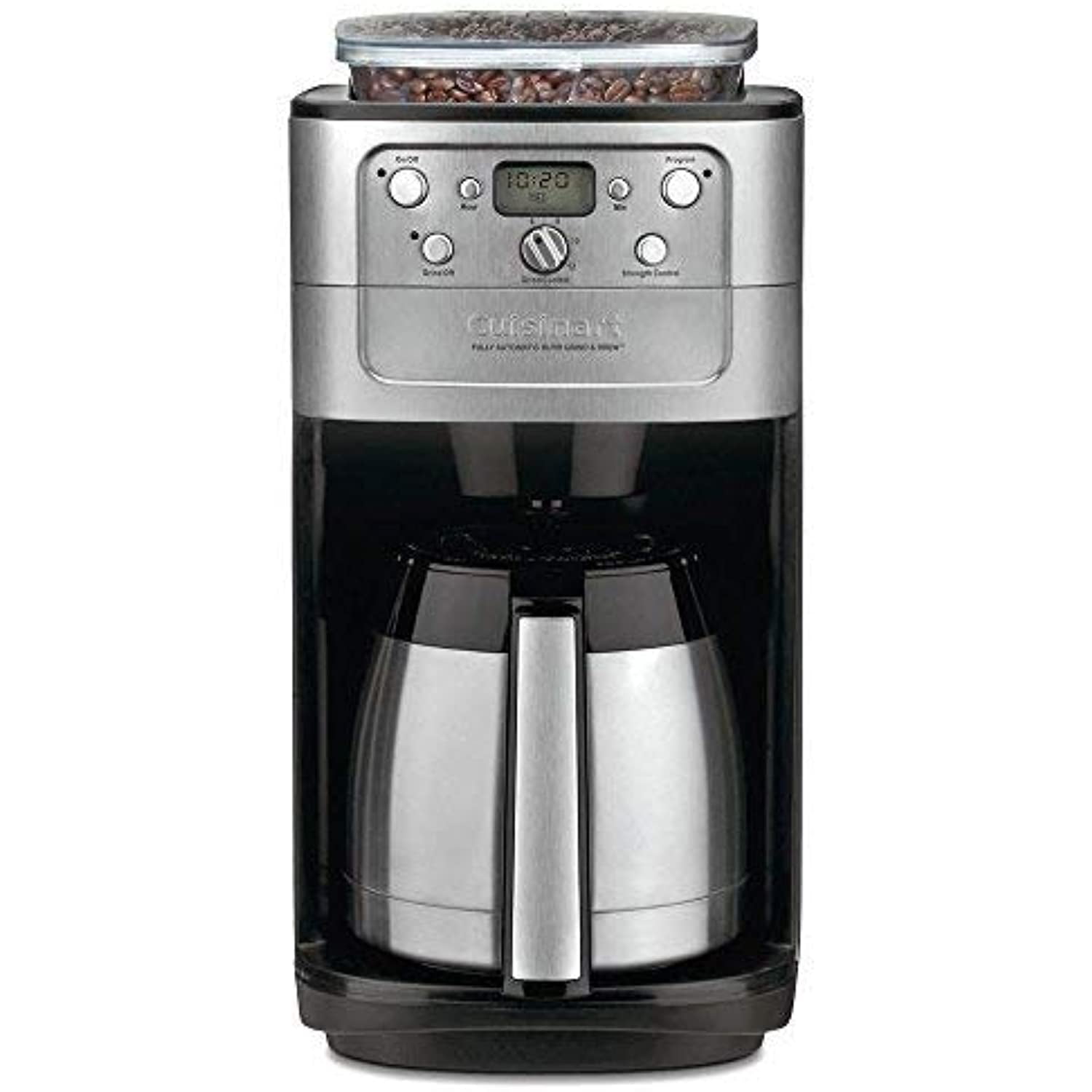 Premium Levella 3-Cup Grind-and-Brew Coffee Maker with Travel Mug Black (pcm353)