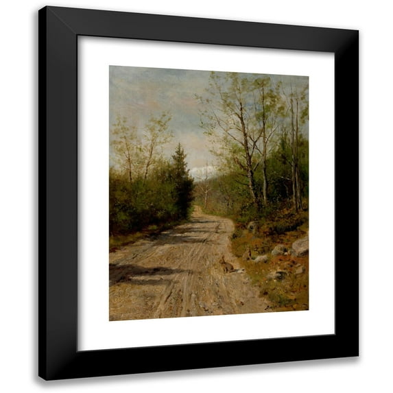 Burr H. Nicholls 12x14 Black Modern Framed Museum Art Print Titled - Rabbit Hill