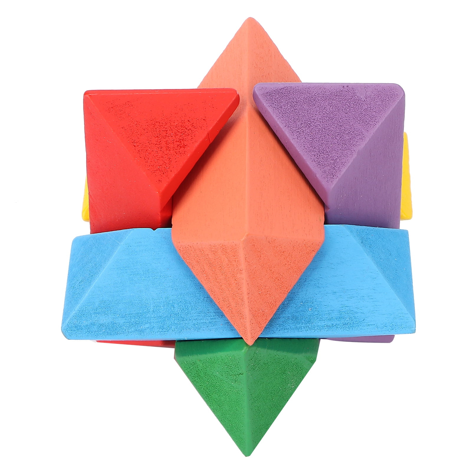 Burr Puzzle Classical Intelligence Colorful Octagonal Interlocking Toys