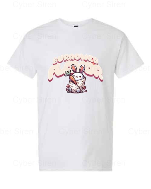 Burrito Bunny Cute Rabbit Mexican Food Wrap Funny Animal Snack T Shirt ...