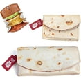 thumbnail image 1 of Burrito Wallet with Foil Bag, Funny Taco Burrito Purse for Women & Men, Zipper Coin Pocket Card Holder Organizer, Novelty Tortilla Wallet Gift, 1 of 6