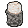 thumbnail image 1 of Burrito Wrapped in Foil Mexican Food Applique Multi-Color Embroidered Hook & Loop Patch - 2.0 Inch Mini, 1 of 5