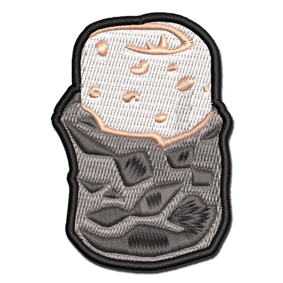 Burrito Wrapped in Foil Mexican Food Applique Multi-Color Embroidered Iron-On Patch - 3 Inch Medium