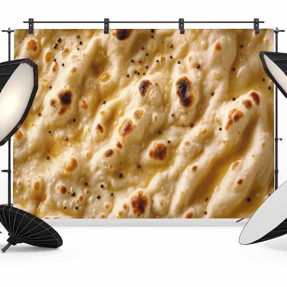 Burritos Food Photography Backdrop 7x5FT, Pancake Noodle Texture Realistic Fun Burritos Photo Backdrops, Background for Photography Studio Photo Studio Background, Back Drop for Photoshoot