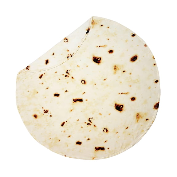 Burritos Tortilla Throw Blanket â Wrap Yourself Like a Giant Taco! Double-Sided 31.5 Inches, Funny & Ultra Cozy Novelty Blanket, Super Soft
