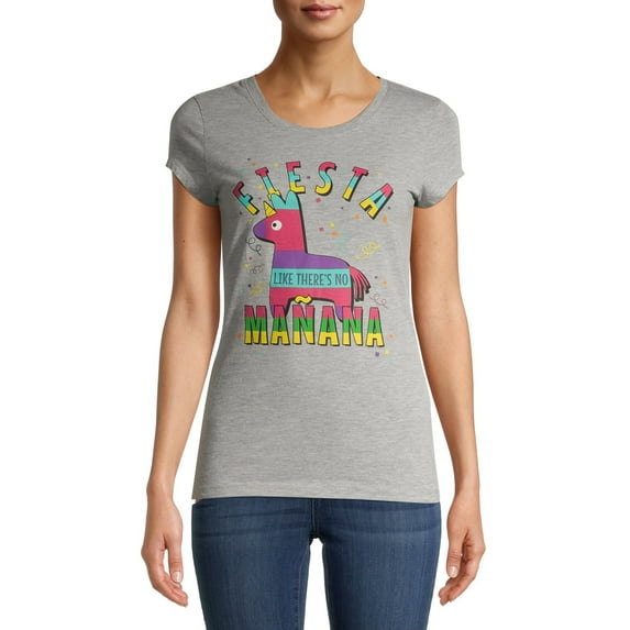 Burro Pinata Juniors' T-shirt with Short Sleeves