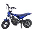 thumbnail image 1 of Burromax TT350R, 350w 24v Lithium Ion, 2 Speeds, 17 mph, up to 180lb Rider, Electric Mini Bike (Blue Flames), 1 of 9