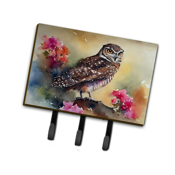 Burrowing Owl Leash or Key Holder 6 in x 9 in