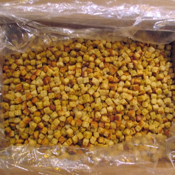 Burry, Crouton Seasoned, Reg Cut (1/2"x1/2"x1/2"), 10 Lb. (1count)