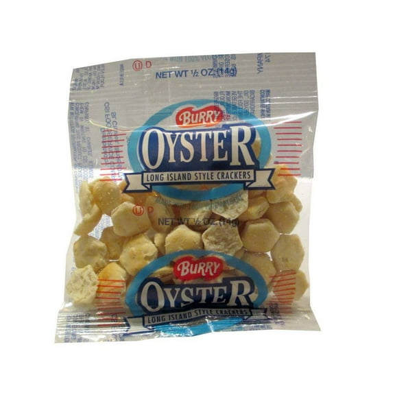 Burry Foods Small Oyster Crackers, 0.5-Ounce Packages (Pack of 150)