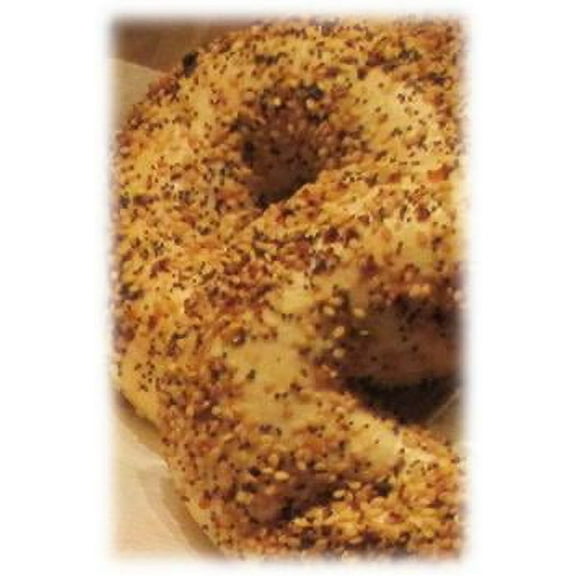 Burry Foodservice Thaw and Sell Everything Premium Sliced Bagel, 4 Ounce - 72 per case.