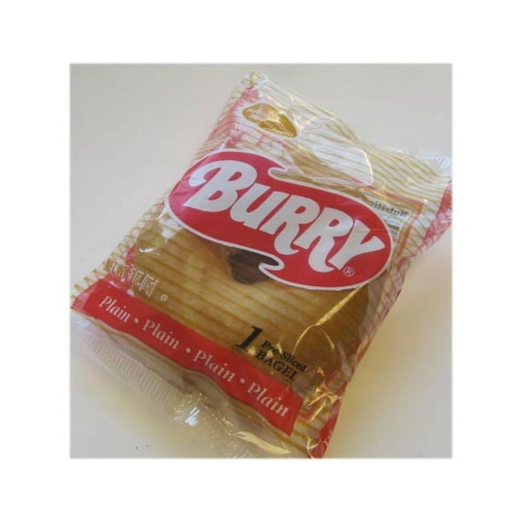 Burry Foodservice Thaw and Sell Sliced Plain Bagel, 3 Ounce 48 per case.