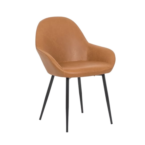 Burson Arm Chair Tan in Set of 6