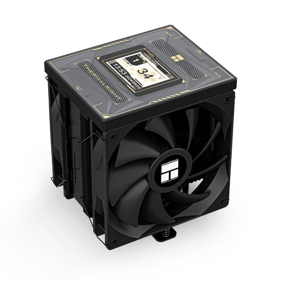Burst Assassin 120 Vision Black CPU Cooler, 2.4inch IPS Display LCD Screen with 320x240 Resolution,Computer High Performance Radiator,for LGA1851/1700 and AM4/AM5,156mm High CPU Cooling