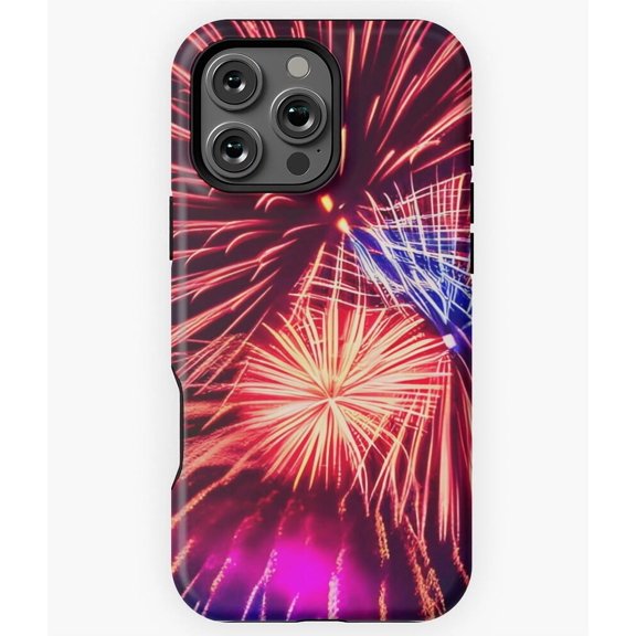 Burst On The Scene Fireworks Display Phone Case for iPhone 16 15 14 13 12 11 Pro Max