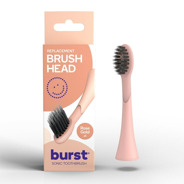 Burst Sonic Electric Toothbrush Replacement Head, Rose Gold, 1 Count