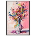 thumbnail image 1 of Burst of Color Vase Canvas Graffiti Pop Art by Art Remedy, Black Frame, 36" x 54", 1 of 7
