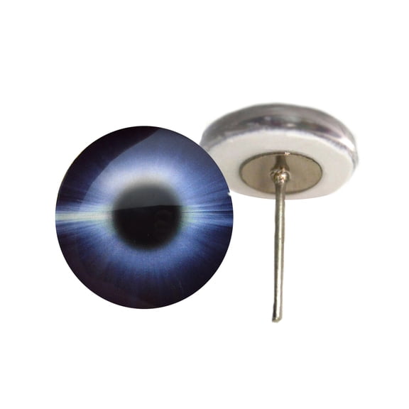 Burst of Light Galaxy Glass Eyes on Wire Pin Posts