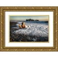 thumbnail image 1 of Burt, D. 18x13 Gold Ornate Wood Framed with Double Matting Museum Art Print Titled - Back Splash, 1 of 4