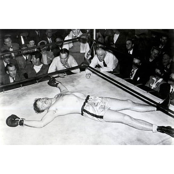 Burt Lancaster 24x36 Poster Boxing Rare pose on canvas floor