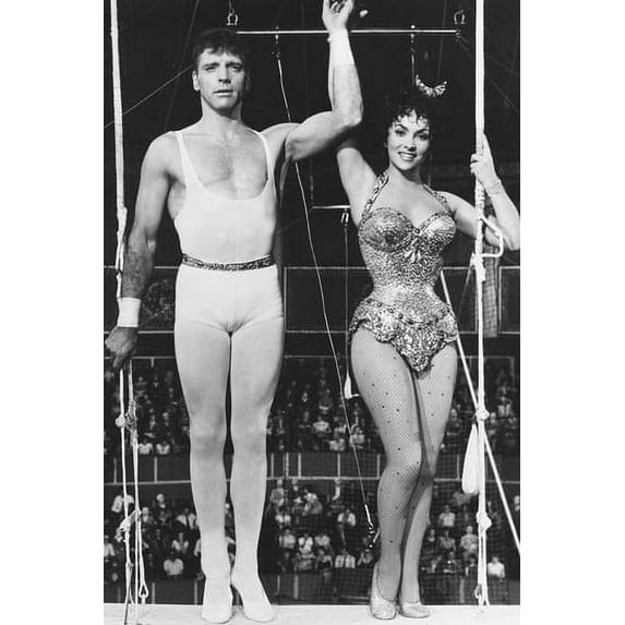 Burt Lancaster 24x36 Poster Trapeze With Gina Lollobrigida