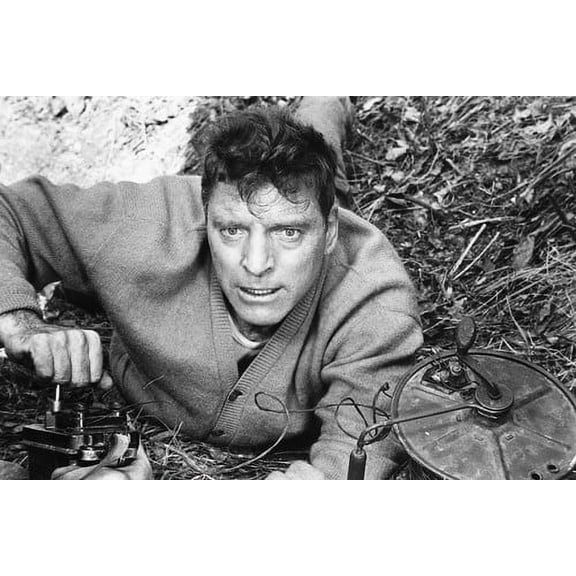 Burt Lancaster 24x36 Poster the Train About to Detonate Explosives