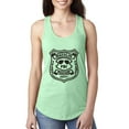 thumbnail image 1 of Burt Macklin Parks and Recreation Pop Ladies Racerback Tank Top, Mint, Small, 1 of 3