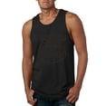 thumbnail image 1 of Burt Macklin Parks and Recreation Pop Male Graphic Tank Top, Black, Small, 1 of 3