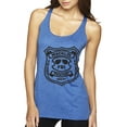 thumbnail image 1 of Burt Macklin Parks and Recreation Pop Tri-Blend Racerback Tank Top, Vintage Royal, Medium, 1 of 3