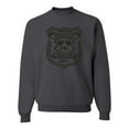 thumbnail image 1 of Burt Macklin Parks and Recreation Pop Unisex Crewneck Graphic Sweatshirt, Charcoal, 3XL, 1 of 3